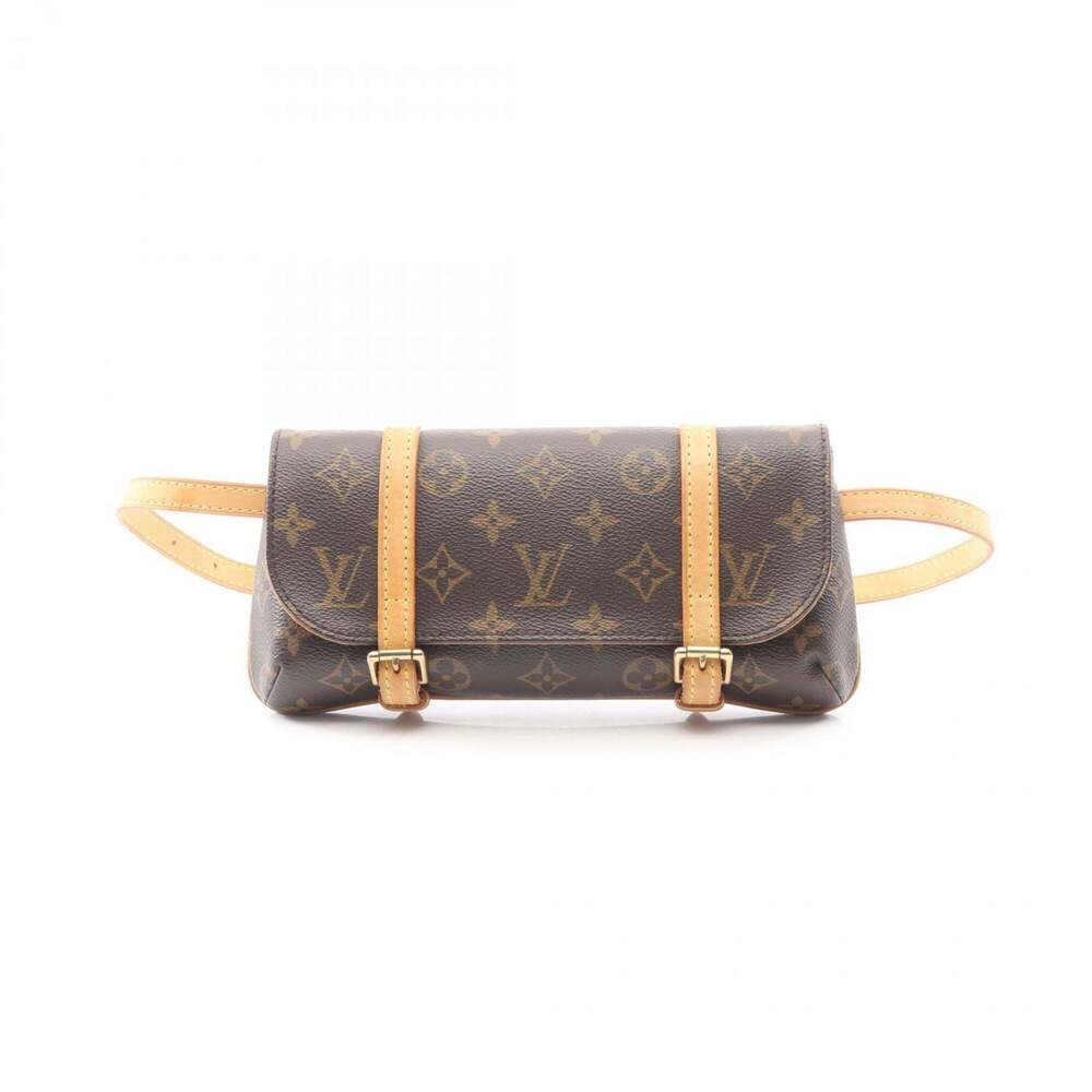 LOUIS VUITTON Brown Monogram Leather Pochette Fanny Pack - Picture 1 of 9